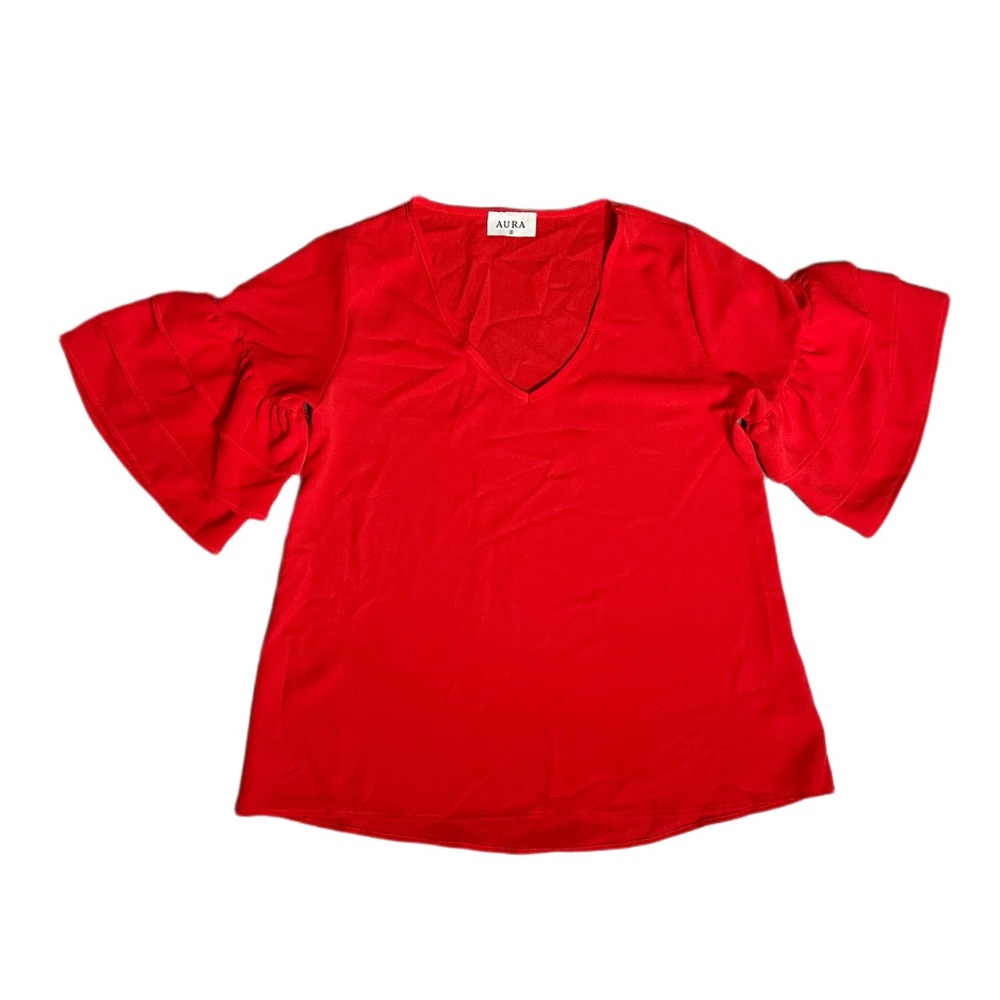 Red blouse by Aura
